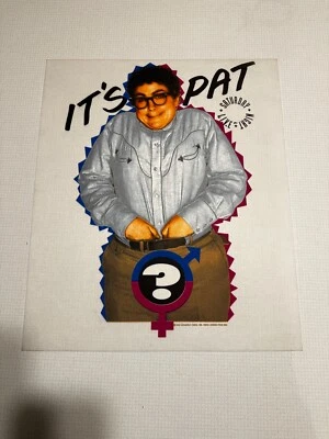 Camiseta de Comedia SNL Its Pat Skit De Colección Promo Prueba Muestra Pellon Años 90 Foto 1 de 4