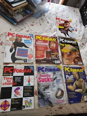 PC Format Magazine 1995 7 Issues 90's Computer Gaming & Software Jan Apr Aug-dec - Image 1 of 4