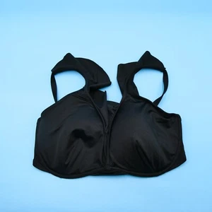 Victorias Secret 36DDD Black Underwired Push Up Wide Straps Swim Bikini Top New - Picture 1 of 8