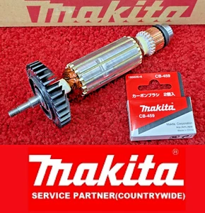 ARMATURA ORIGINALE MAKITA + spazzole 240V adatta per GA4034 GA4534 GA5034 PJ7000 GA4530 - Foto 1 di 11