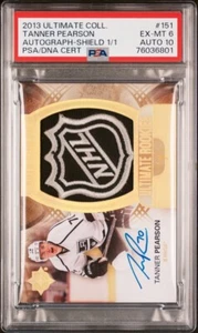 Tanner Pearson 2013 Upper Deck The Cup Shield Auto PSA 6/ 10 Auto Kings #151 1/1 - Picture 1 of 2