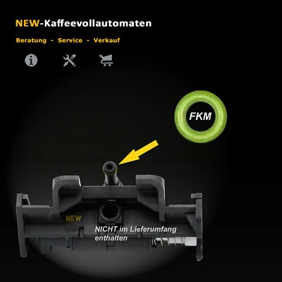 NEW-KAFFEEVOLLAUTOMATEN Guarnizione O-Ring verde FKM a Jura AEG Krups valvola di drenaggio nella macchina caffè
