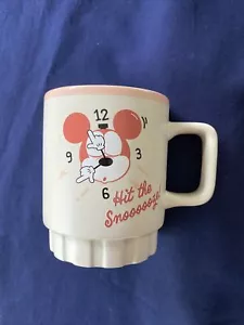 Parques Disney Mickey Hit the Snoooooze! Taza de café Wakey Wakey 16 oz NUEVA - Imagen 1 de 2