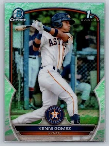 2023 Bowman #BCP-40 Kenni Gomez Chrome Prospects Lunar Glow Refractor - Picture 1 of 2