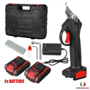 FORBICI DA POTATURA A BATTERIA CESOIA 24V TAGLIO 30MM 2 BATTERIE CON VALIGIETTA - Foto 1 di 4