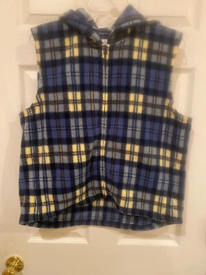 Женский флисовый жилет в клетку Christopher & Banks с карманами на молнии размер XL - Изображение 1 из 4