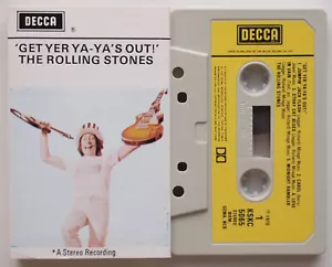 ROLLING STONES - GET YER YA-YA'S OUT! (DECCA KSKC5065) 1970s UK CASSETTE WHITE - Picture 1 of 7