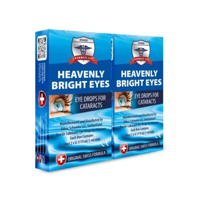 ETHOS SCHWEITZ LLC Ethos Heavenly Bright Eyes N-Acetyl-Carnosine Eye Drops for Cataracts 20ml
