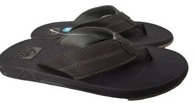 Sandálias Reef Element TQT marrom tanga flip flop abridor de garrafa masculina tamanho 12 - Imagem 1 de 4