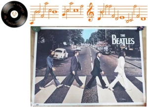 Vintage Splash 8327 The Beatles Abbey Road Poster - VG - Foto 1 di 9
