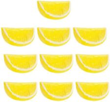 10 PCS Artificial Lemon Slices Blocks Simulation Lemon Slice-Block Decorative