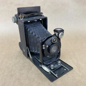 Cámara fotográfica plegable vintage Zeiss Ikon Onito 126/3 con 10,5 cm 1:6,3 y parte posterior de película - Imagen 1 de 9