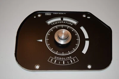 1968 FORD TORINO FAIRLANE RANCHERO TEMPERATURA MEDIDOR DE GASOLINA PLACA FRONTAL - Imagem 1 de 4