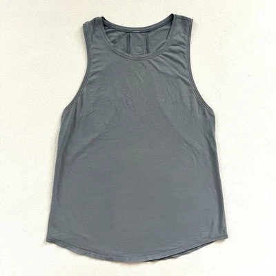 Camiseta sin mangas Lululemon Azul Denim Gris Mezcla de Algodón Pima Muscle Love 2 Foto 1 de 4
