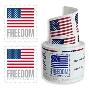 1 Roll - Collectible Postage Stamps - 100 Stamps - Mint - Sealed - Free Shipping - Picture 1 of 3