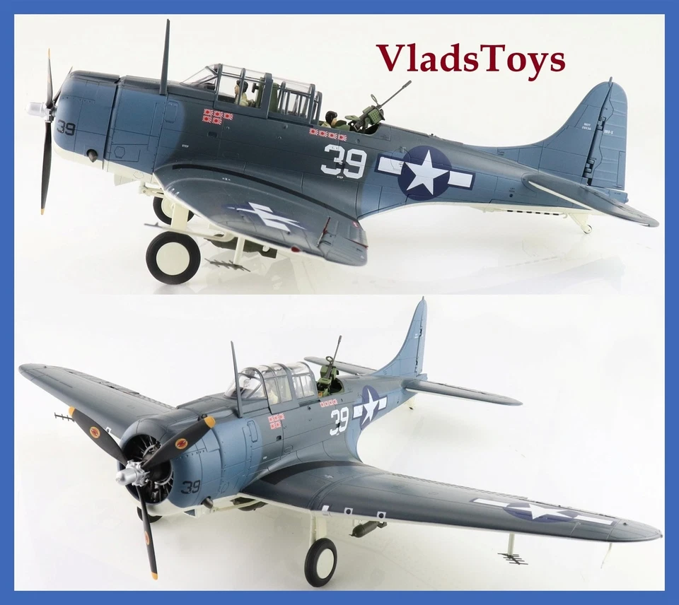 Hobby Master 1:32 SBD-5 Dauntless Blanco 39 Cook Cleland USS Lexington HA0214 Foto 1 de 4