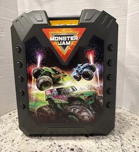 Monster Jam Pit Party & Go Carrying Case ONLY, Rolls W/ Handle, Fits 15 Trucks - Picture 1 of 11