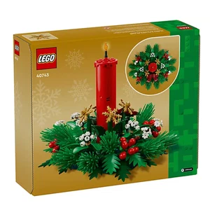 LEGO Decoración de Mesa de Navidad Juego de 433 Piezas Centro de Mesa de Vacaciones Kit de Construcción - Imagen 1 de 4