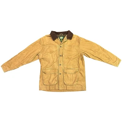 Abrigo Cabela's Barn Para Hombre Talla Grande Beige Lona Abotonada Tareas Chaqueta Foto 1 de 4