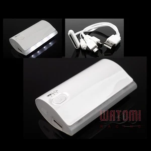 5200MAH BACKUP BATTERY CHARGER MICRO USB WHITE GALAXY S3 S4 NOTE TAB KINDLE FIRE - Photo 1 sur 1