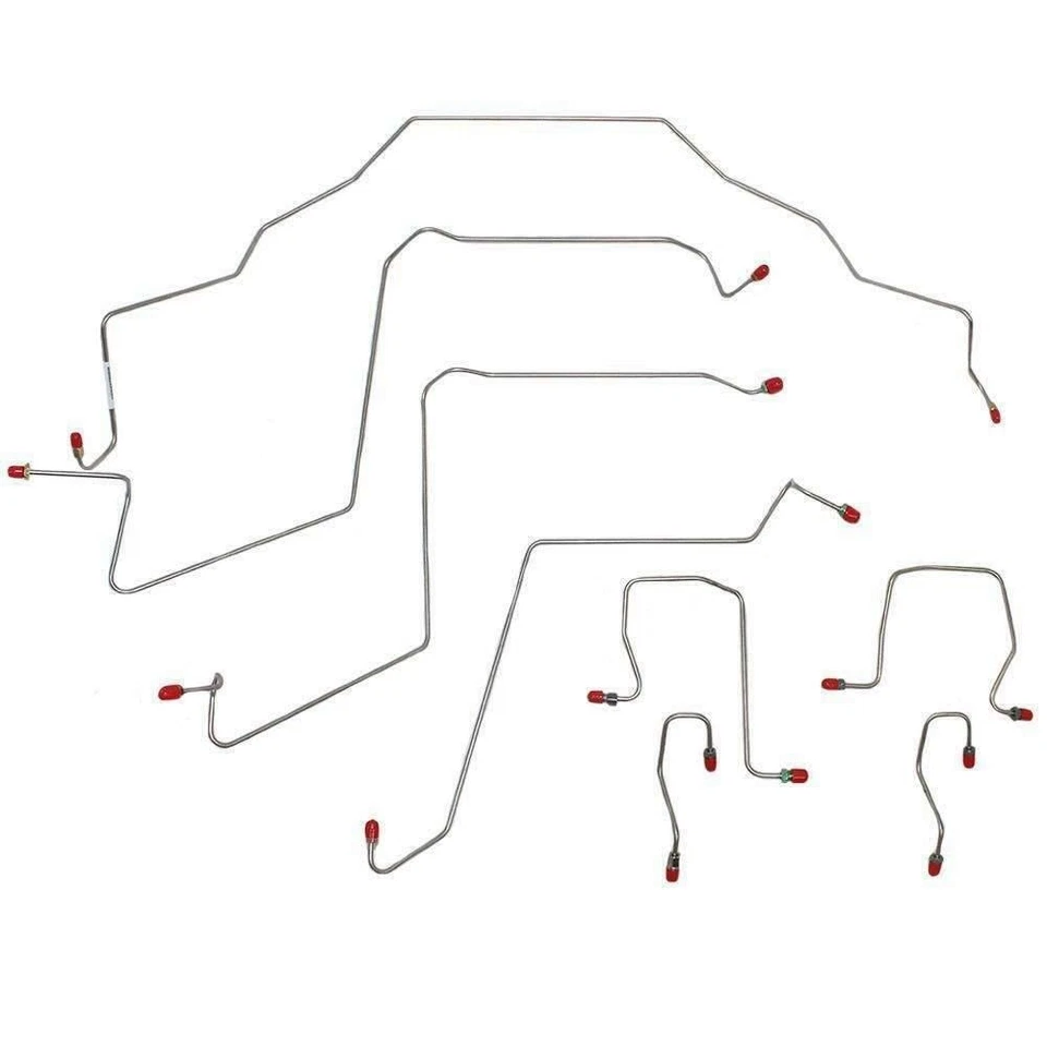 Kit de línea de freno delantero para Dodge Ram 2500 98-02 2x2 trasero ABS acero WKT9805OM Foto 1 de 1