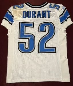 Justin Durant Detroit Lions NFL Signed Multi-Game Used Photo Matched Jersey 2011 - Picture 1 of 13