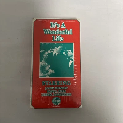Sealed! It's A Wonderful Life VHS Award Black And White Version Frank Capra - Image 1 of 4