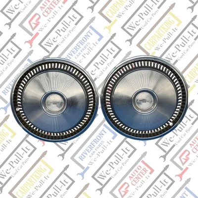 1975 - 1981 Chevy Camaro Chevelle Nova Wheel Cover Center Hubcap PAIR OEM - Image 1 of 4