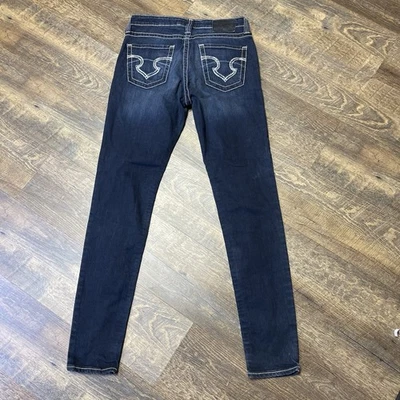 Jeans skinny Big Star Remy cintura baixa feminino tamanho 31 ponto grosso stretch ocidental - Imagem 1 de 4