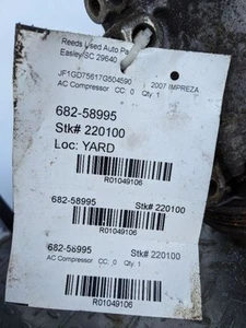 AC Compressor Fits 04-07 IMPREZA 1049106 - Picture 1 of 12