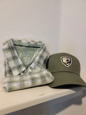 Kuhl Mens Medium Tropik Shirt, Trucker Hat Combo.  Brand New With Tags   - Image 1 of 4