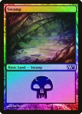 Swamp (241) FOIL Magic 2011 / M11 NM Basic Land MAGIC GATHERING CARD ABUGames