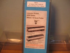 HO 1/87 LONESTAR GRAIN TRAILER "KIT" #6004 BLUE TARP 2 PHOTOS - Picture 1 of 2