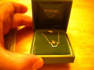 Collar vintage de oro amarillo de 14 K 15"" Italia colgante de manzana de 14 K - Imagen 1 de 2