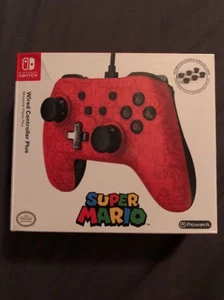 Super Mario Odyssey Nintendo Switch Red Wired Controller Plus Quick Shipping NEW - Picture 1 of 7