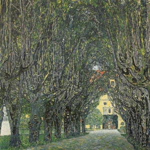 GUSTAV KLIMT 1998 FUERA DE IMPRENTA formato LG impresión AVENIDA EN EL PARQUE VON SCHLOSS KAMMER, Austria - Imagen 1 de 1