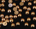 Pack Flatback Half Pearls 2-12mm In 20 Colours Craft Card Making Embellishment