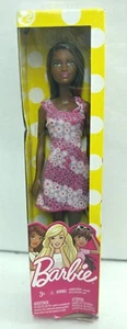 NEW African American Barbie Fashion Doll 2016 Pink Purple Flowered Dress VIRANT - Picture 1 of 3