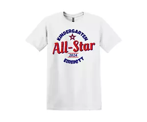 Personalize Name Year Boys Kindergarten shirt ALL SIZES small med large xl - Picture 1 of 2