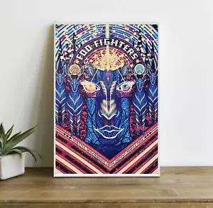 Foo Fighters 16 e 18 agosto 2024 Seattle WA 2024 Tour Poster Stampa 2 - Foto 1 di 1