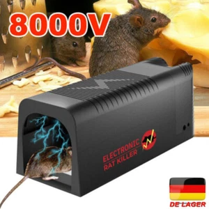 8000V Elektronische Mäusefalle Rattenfalle Elektrische Mausefalle für Garten DE - Bild 1 von 23