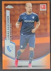2024 Topps Chrome Bundesliga - Lukas Daschner #10 - ORANGE Numbered - 07/25 RARE - Foto 1 di 1