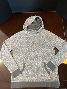 Express Men's pull over hoodie size large Color Variegated gray and white - Picture 1 of 9