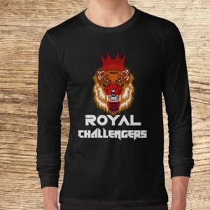 Camiseta americana manga larga con logotipo real divertida talla S a 5XL - Imagen 1 de 6