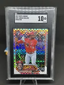 2023 Topps Chrome #209 Jordan Walker X-Fractor RC SGC 10 GEM MT - Bild 1 von 2
