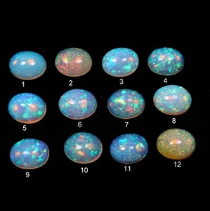 Prendedor AAAA natural ovalado 10x8 mm fuego ópalo etíope cabujón piedra de nacimiento de octubre - Imagen 1 de 8