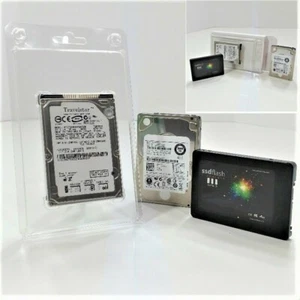 Hard Drive Clamshell Individual ESD Plastic Case Kit - for 2.5” HDD, SSD, & SAS - Picture 1 of 9