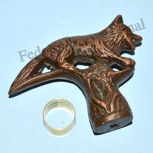 Gehstock Stock Antik Wolfskopf Vintage TOLLER STIL GRIFF Handarbeit Geschenk - Bild 1 von 4