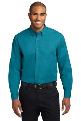 Port Authority Long Sleeve Button Down collar Easy Care Shirt S608 - Image 1 of 3