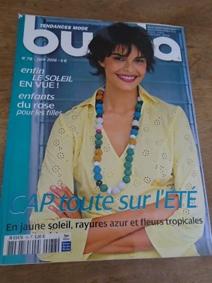 MAGAZINE BURDA TRENDS CAP SUR L'ETE STRIPES/FLOWERS JUNE 2006 No. 78 - Image 1 of 3